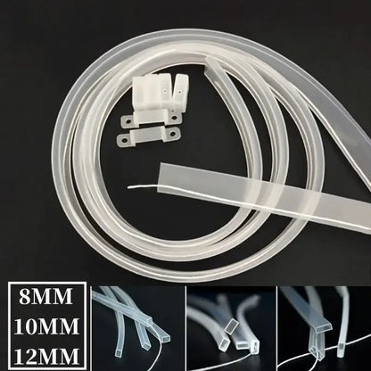 Translucent silicone tube strip light diffuser for living room lighting