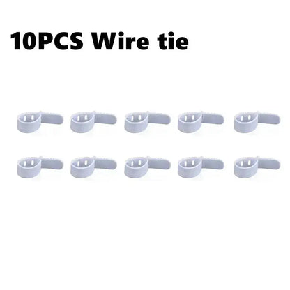Transparent plastic cable storage box office desk wire organizer