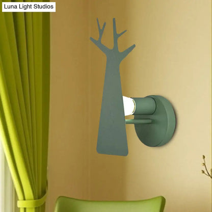 DecorBites™ Tree Wall Mount Light - Nordic Macaron Style - Green/Grey/White - Bedroom Lighting