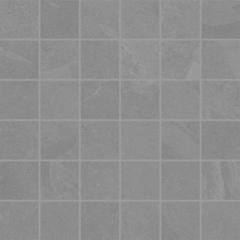 Trek Silver Mosaic A Slate Look Porcelain Mosaics 12x12