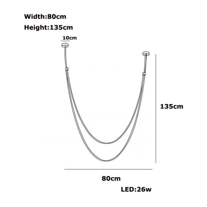 DecorBites™ Trendy DIY Leather Belt LED Chandelier