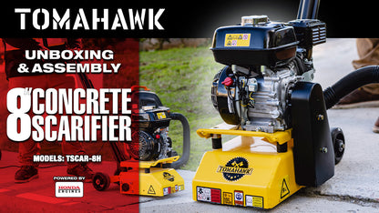 PRE ORDER: 8” Gas Concrete Scarifier Planer Grinder with 5.5 HP Honda Engine & Drum