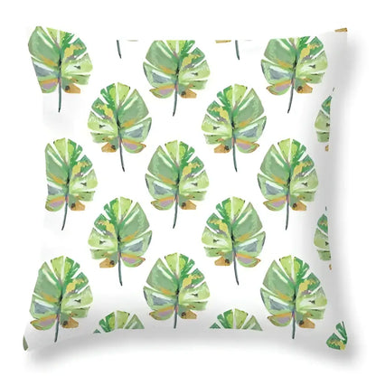 Tropical green leaves decorative cushion cover living room home decor
