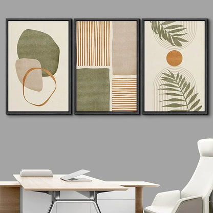 DecorBites™ Tropical Leaves Canvas Wall Art Set