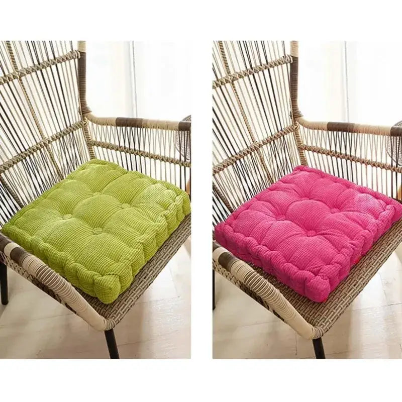 Tufted floor seat cushion living room corduroy chair pad