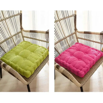 Tufted floor seat cushion living room corduroy chair pad