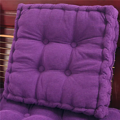 Tufted purple indoor bench seat cushion – living room sofa pad