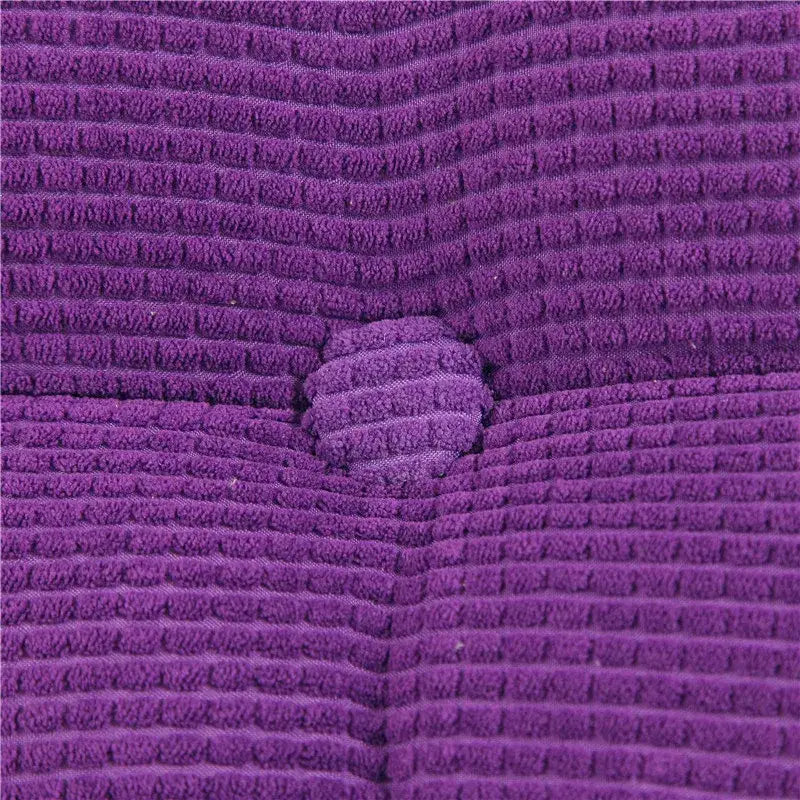 Tufted purple indoor bench seat cushion – living room sofa pad