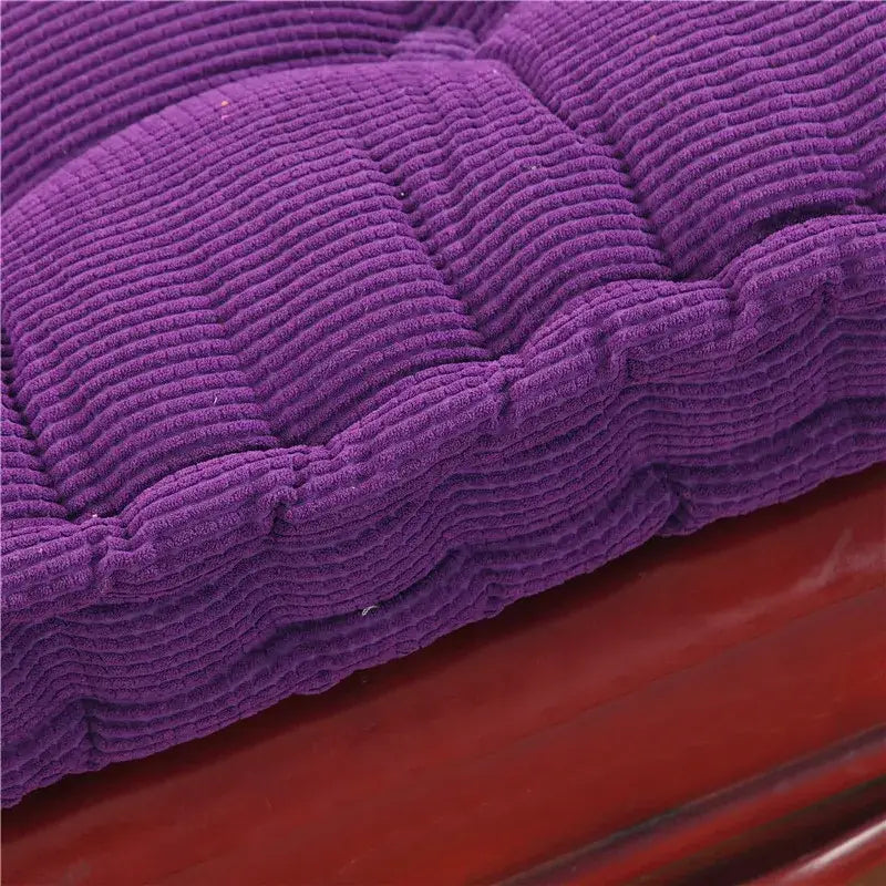 Tufted purple indoor bench seat cushion – living room sofa pad