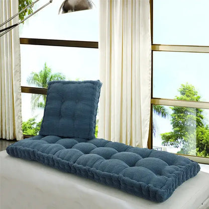 Tufted purple indoor bench seat cushion – living room sofa pad