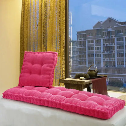 Tufted purple indoor bench seat cushion – living room sofa pad