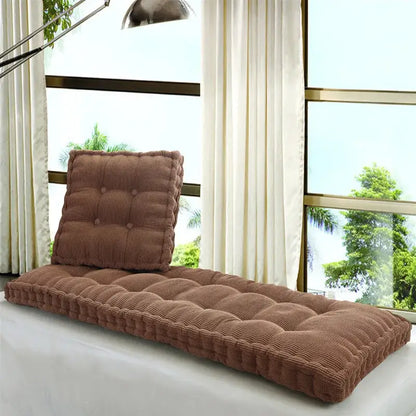 Tufted purple indoor bench seat cushion – living room sofa pad