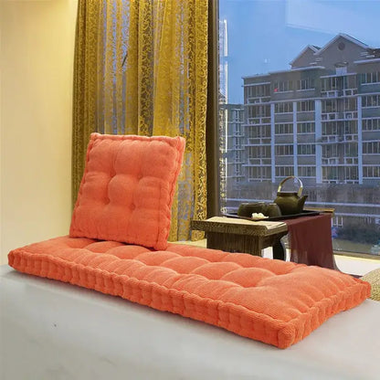 Tufted purple indoor bench seat cushion – living room sofa pad