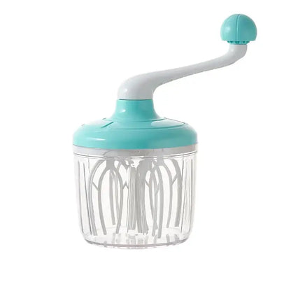 Turquoise & clear hand mixer whisk beater kitchen food processor