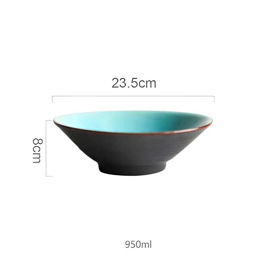 Turquoise ice cracking glaze ceramic tableware set dining room