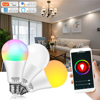 Tuya Smart LED Bulb RGB WiFi Light for Home & Office