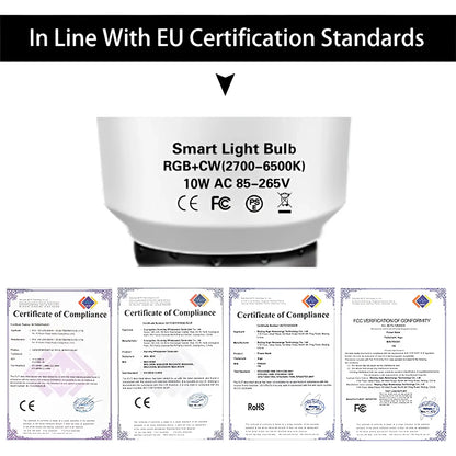Tuya Smart LED Bulb RGB WiFi Light for Home & Office