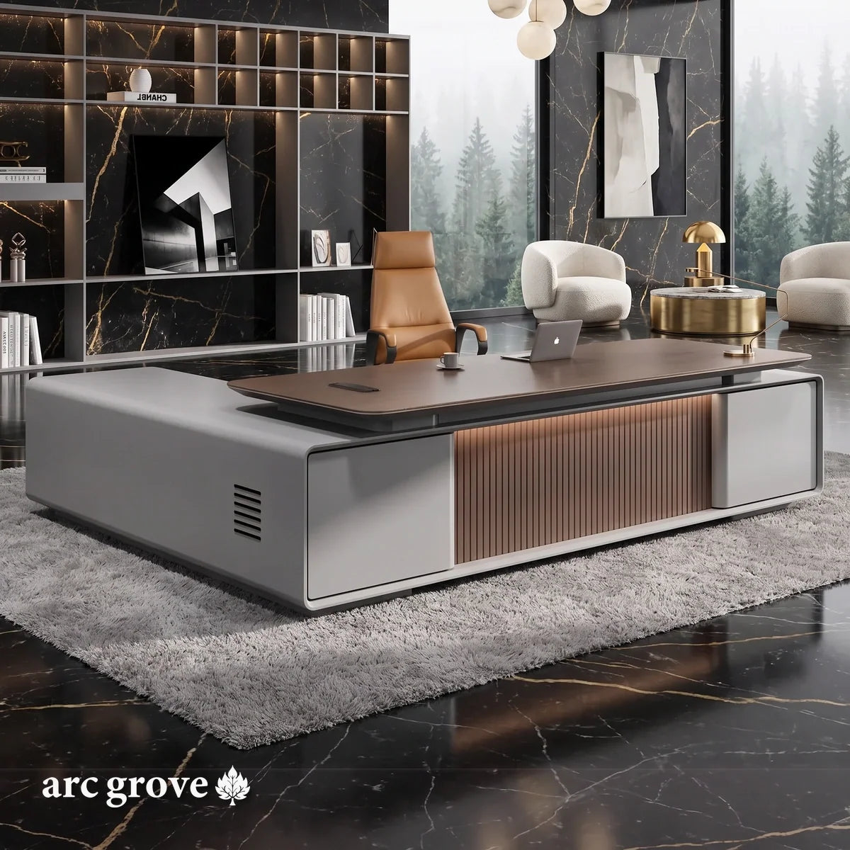 Twilley · Modern L-Shaped Executive Desk