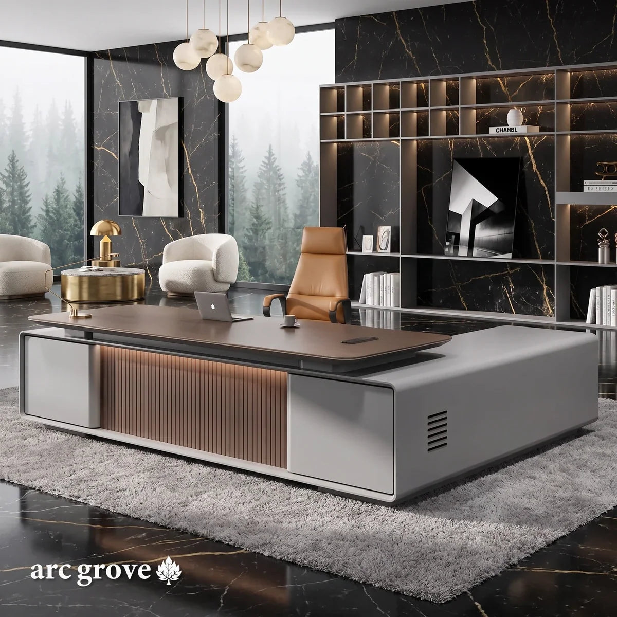 Twilley · Modern L-Shaped Executive Desk