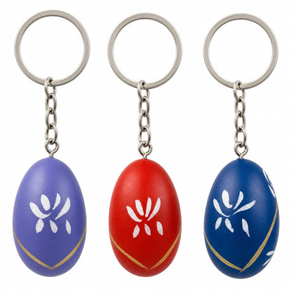 Set of 3 Metal Nesting Dolls Key Chains