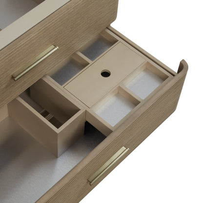 James Martin Lucian 72" Double Bathroom Vanity, Pebble Oak