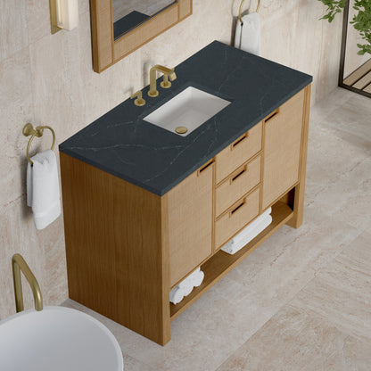 James Martin Solene 48" Single Bathroom Vanity, Seaside Oak