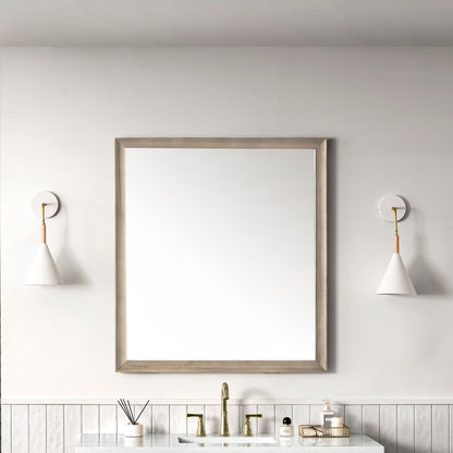 James Martin Glenbrooke 36" Mirror, Whitewashed Oak