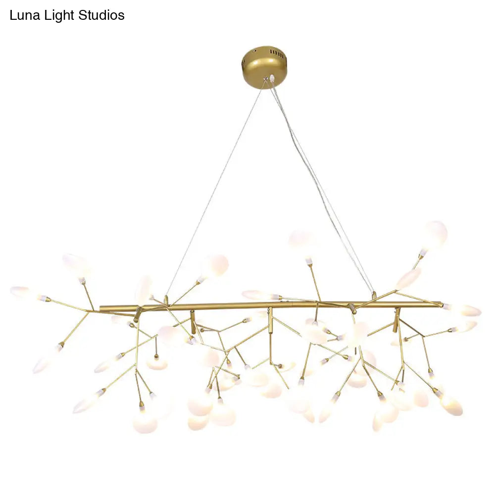 DecorBites™ Ultra-Modern Linear Firefly Pendant Lighting: Acrylic Billiard Light for Living Room