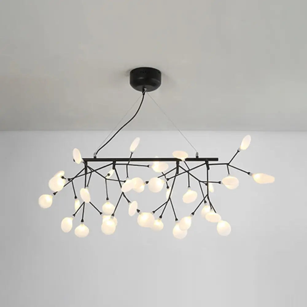 DecorBites™ Ultra-Modern Linear Firefly Pendant Lighting: Acrylic Billiard Light for Living Room