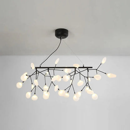 DecorBites™ Ultra-Modern Linear Firefly Pendant Lighting: Acrylic Billiard Light for Living Room