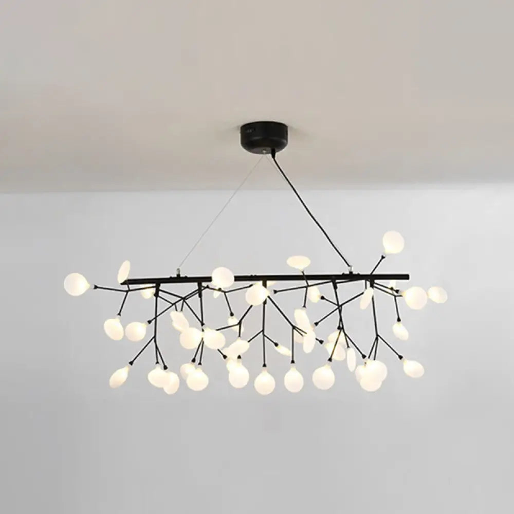 DecorBites™ Ultra-Modern Linear Firefly Pendant Lighting: Acrylic Billiard Light for Living Room