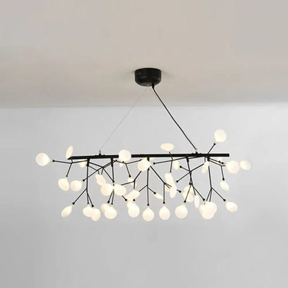 DecorBites™ Ultra-Modern Linear Firefly Pendant Lighting: Acrylic Billiard Light for Living Room