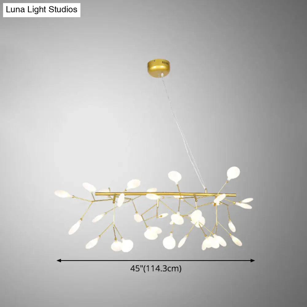 DecorBites™ Ultra-Modern Linear Firefly Pendant Lighting: Acrylic Billiard Light for Living Room