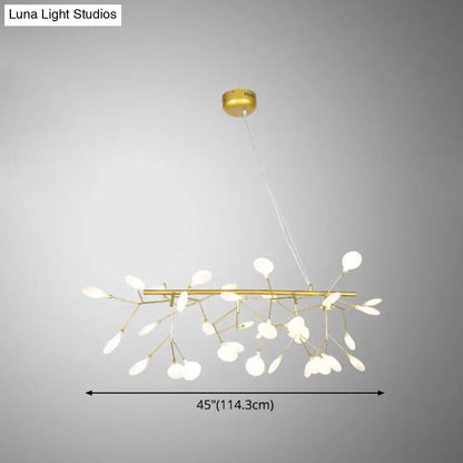 DecorBites™ Ultra-Modern Linear Firefly Pendant Lighting: Acrylic Billiard Light for Living Room