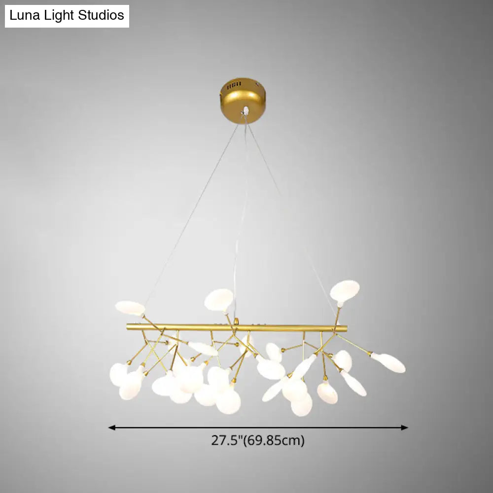 DecorBites™ Ultra-Modern Linear Firefly Pendant Lighting: Acrylic Billiard Light for Living Room