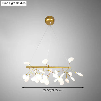 DecorBites™ Ultra-Modern Linear Firefly Pendant Lighting: Acrylic Billiard Light for Living Room