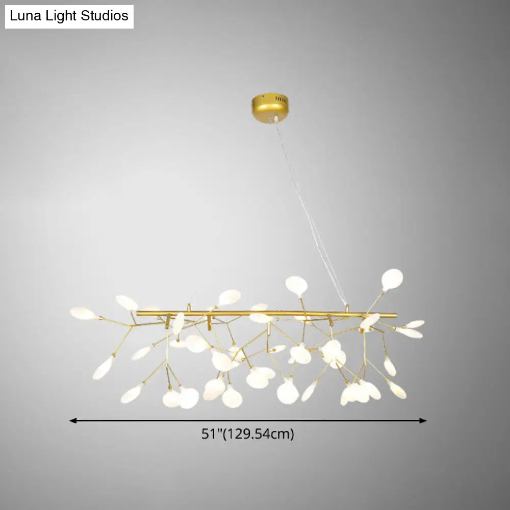 DecorBites™ Ultra-Modern Linear Firefly Pendant Lighting: Acrylic Billiard Light for Living Room