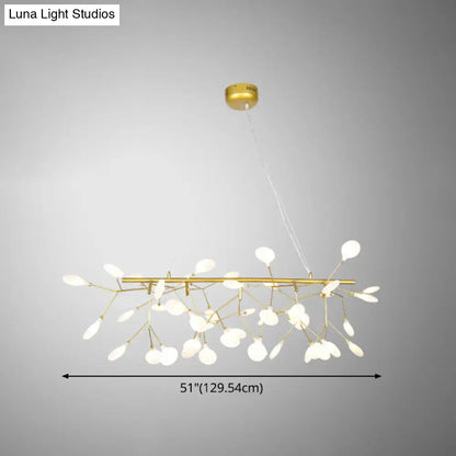 DecorBites™ Ultra-Modern Linear Firefly Pendant Lighting: Acrylic Billiard Light for Living Room