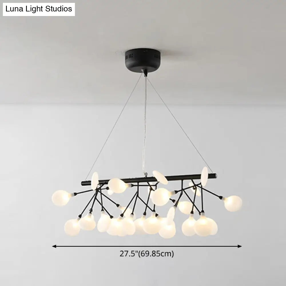 DecorBites™ Ultra-Modern Linear Firefly Pendant Lighting: Acrylic Billiard Light for Living Room