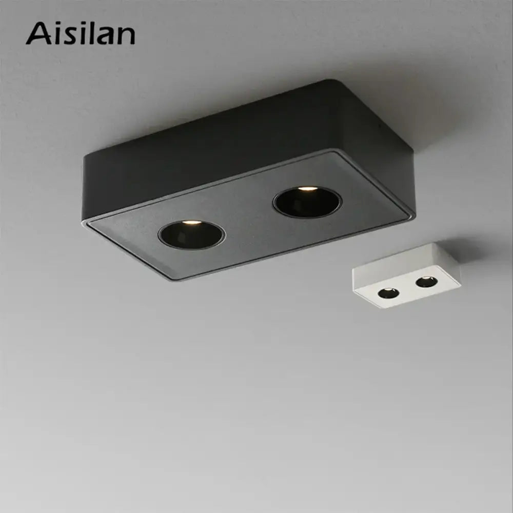Ultra-thin black 24w led ceiling spot light for living room