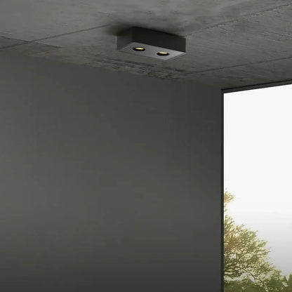 Ultra-thin black 24w led ceiling spot light for living room
