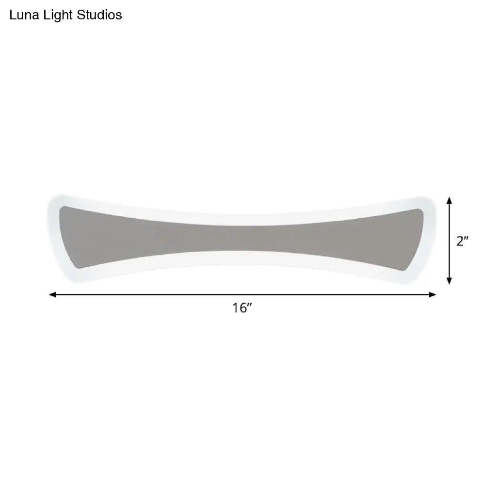 DecorBites™ Ultra-Thin LED Silver Vanity Lamp: Modern Acrylic Wall Sconce Lighting for Bathrooms