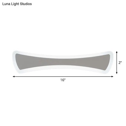 DecorBites™ Ultra-Thin LED Silver Vanity Lamp: Modern Acrylic Wall Sconce Lighting for Bathrooms