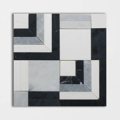 Una Polished Marble Mosaics 12x13 3/16