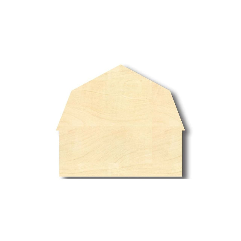 Unfinished Wood Barn Farm Shape - Craft - up to 46" DIY