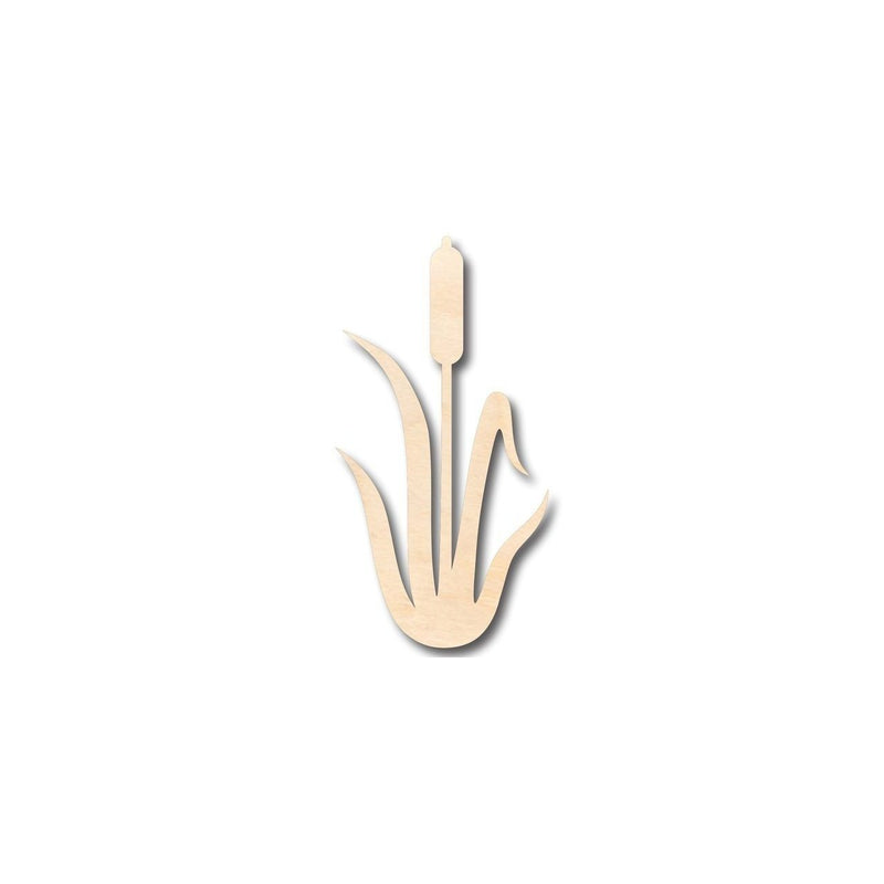 Unfinished Wood Cattail Shape - Plant - Craft - up to 46" DIY