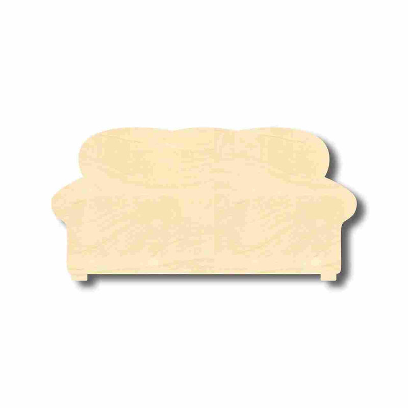 Unfinished Wood Couch Shape - Home - Craft - up to 46" DIY