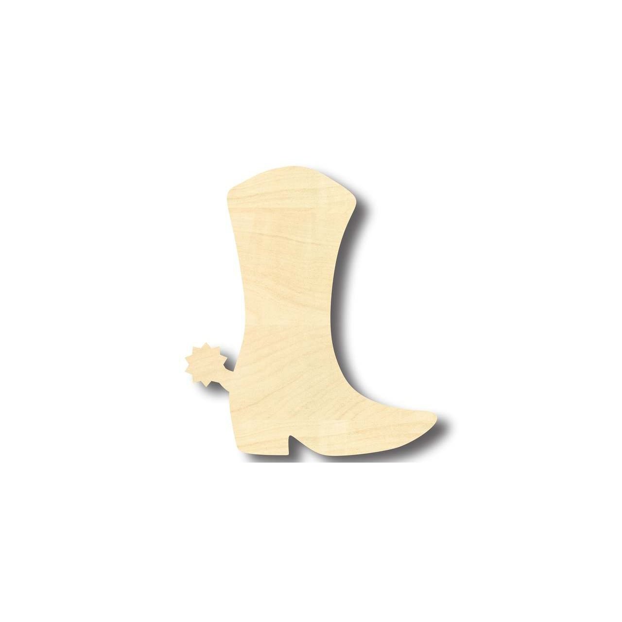 Unfinished Wood Cowboy Boot Shape - Western - Craft - up to 46" DIY