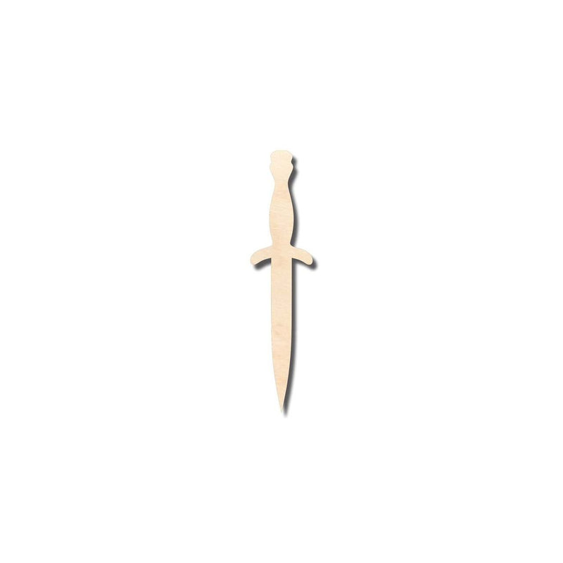 Unfinished Wood Dagger Shape - Craft - up to 46" DIY