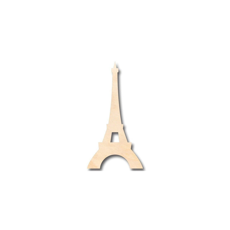 Unfinished Wood Eiffel Tower Shape - Paris - Monument - Craft - up to 46" DIY